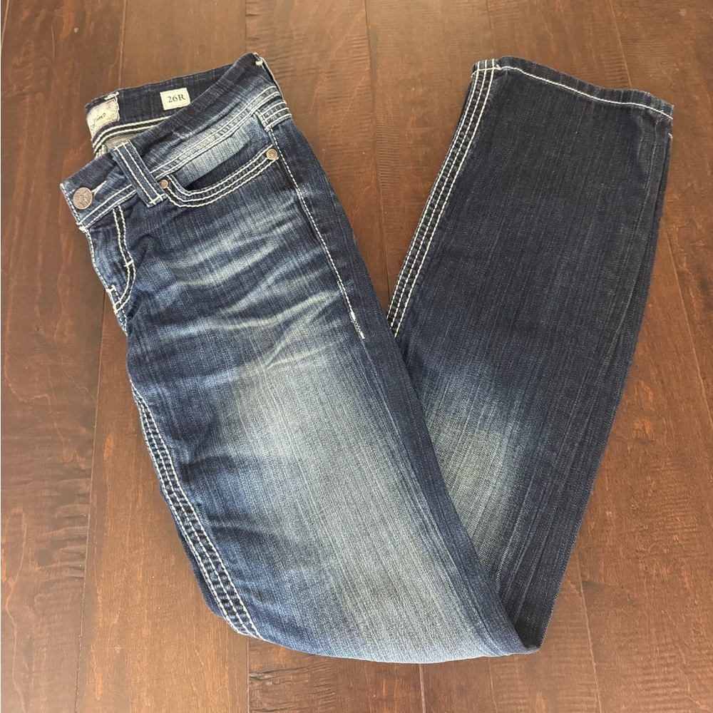 BKE Dark Wash Straight Leg Jeans